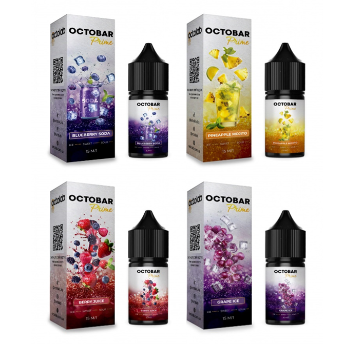 OCTOBAR Prime 15ml 50mg - Citrus Candy OC-PR-15-50-4 фото