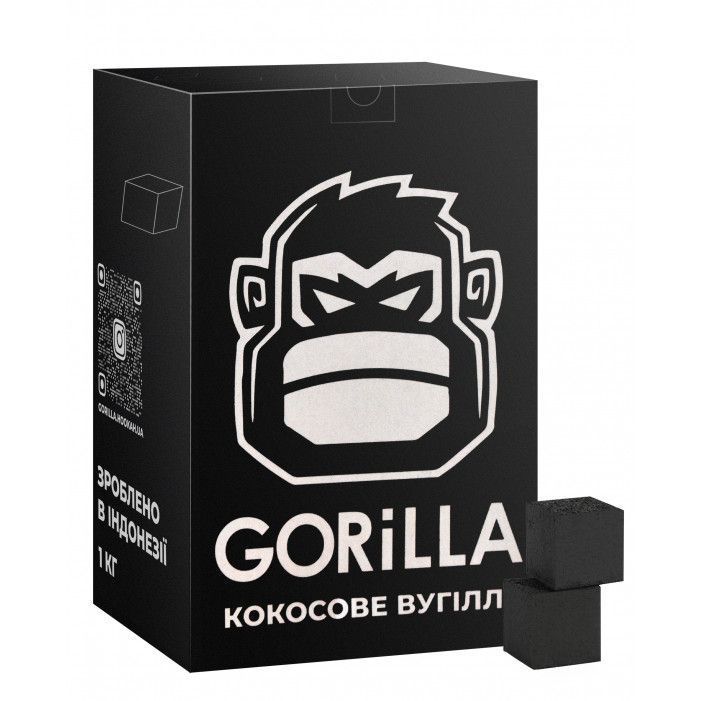 Кокосове вугілля GORILLA 1 кг COAL-1-6 фото